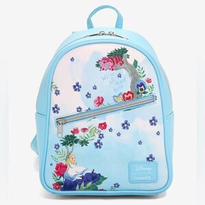 - 𝅺Disney Alice in Wonderland watercolor mini backpack